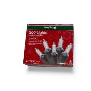 Merry brite 200 white lights used once to check if the work snd stored away